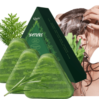 120克手工柏叶洗发皂，圣诞礼物和纪念品，成分：乌斯芒草、人参、何首乌、荷荷巴籽油、无患子、桑叶提取物。洗发皂可滋养秀发，强韧秀发，控油去屑，是馈赠亲朋好友的理想礼物。