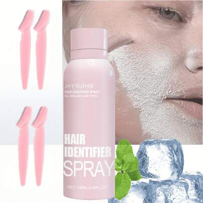 JAYSUING Gentle Facial Hair Removal Spray Kit - Soothing & Painless Hair Remover For Women With Natural Botanicals, Anti-Inflammatory, For Sensitive Skin, At-Home Facial Care, Summer Ready,Gifts For Men And Women Suitable For Christmas, Valentine's Day, New Year's Day, Birthdays, Weddings, And Parties,Skin Care Sets,Makeup,Skin Care,Travel Essential,Quick Ship Items,Free Shipping