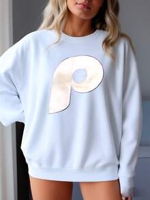 Rare Vintage 80s Distressed Philadelphia Phillies Baseball Satin Jacket By Starter Phillies Sweater Y Logo Red Color Men's M Sweatshirt - 白色 - 查看 1