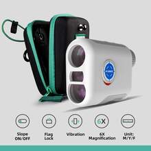 NOHAWK 1090 Yard Golf Rangefinder With Angle Switch, Flag-Lock Vibration, And Slope-Adjusted Distance Function, Equipped With 6X Magnification Monocular, Designed For Golfers - White - View 2