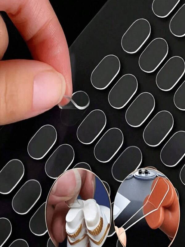 Pegatinas de puntos adhesivos, pegatinas removibles de masilla clara, masilla adhesiva sin rastro, masilla adhesiva impermeable, pegatinas pequeñas para decoración de festivales, sobres, notas, manualidades, fotos DIY, decoraciones navideñas para el hogar