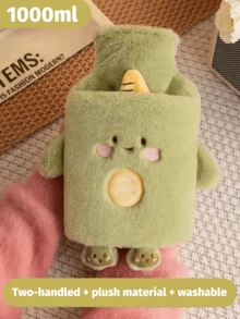 卡通毛绒注水热水袋可爱加厚暖手包注水热水袋，女士情人节生日礼物送给男朋友女朋友