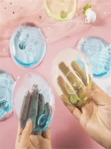 随机颜色新款卡通挤压式加热暖手宝，迷你便携式速暖手袋，圣诞礼物，暖手宝，男士礼物，圣诞袜填充物，可充电保温暖手宝，闺蜜节，小狗，嘉年华，派对装饰 - 彩色 - 查看 3