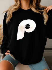 Rare Vintage 80s Distressed Philadelphia Phillies Baseball Satin Jacket By Starter Phillies Sweater Y Logo Red Color Men's M Sweatshirt - 黑色 - 查看 2