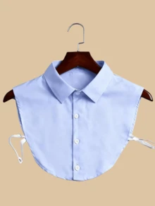 1 件可拆卸衬衫领，1 件时尚可拆卸女领，防滑设计，多功能装饰，适合所有季节，半衬衫假领，可用于连衣裙和圣诞装饰