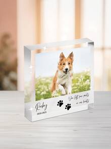 Personalized Pet Paw Memorial Acrylic Ornament-19styles,Personalized Pet Gift With Your Own Photo For Pet Lovers, Custom Pet'Name, Custom Picture In Memory Of Pet, Pet Loss Sympathy Gift, Dog Bereavement Gift, Memorial Gifts For Loss Of Pet - Multicolor - View 18
