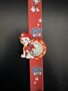 Paw Patrol 青少年手表，趣味手环手表，硅胶按扣手环青少年电子手表，多种颜色可选，青少年礼物