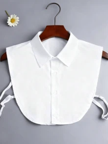 1 件可拆卸衬衫领，1 件时尚可拆卸女领，防滑设计，多功能装饰，适合所有季节，半衬衫假领，可用于连衣裙和圣诞装饰