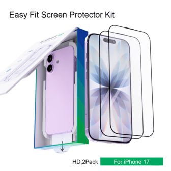 Bonola 2pcs Phone Screen Protector For IPhone 17 Pro Max/17 Air Anti-Scratch 9H Hardness HD Tempered Glass Film For IPhone 17