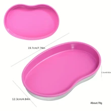 1 Set Bandeja de moda rosa, Bandeja rectangular de acero inoxidable, Bandeja de desinfección de herramientas para uñas, Bandeja cuadrada de acero inoxidable 304 reforzada para desinfección de herramientas dentales y orales, resistente al calor, en forma de corazón, ovalada y cuadrada, Bandeja de joyería de acero inoxidable, Herramientas de manicura, Bandeja de almacenamiento, Set de bandejas metálicas para cosméticos, Opción perfecta para el hogar y el salón, Decoración de habitaciones - Rosa - Ver 11