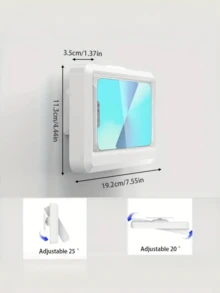 1pc The Perfect Gift For Music Lovers! No-Drill Shower Phone Holder - Adjustable, Waterproof & Sticky Back For A Truly Hands-Free Shower Experience - Multicolor - View 8