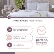 Bedspread Kit Queen Double-Sided 3 Pieces 400 Thread Count Micropercal With Pillowcase Soft Touch Luxury Balle - Beige - View 8