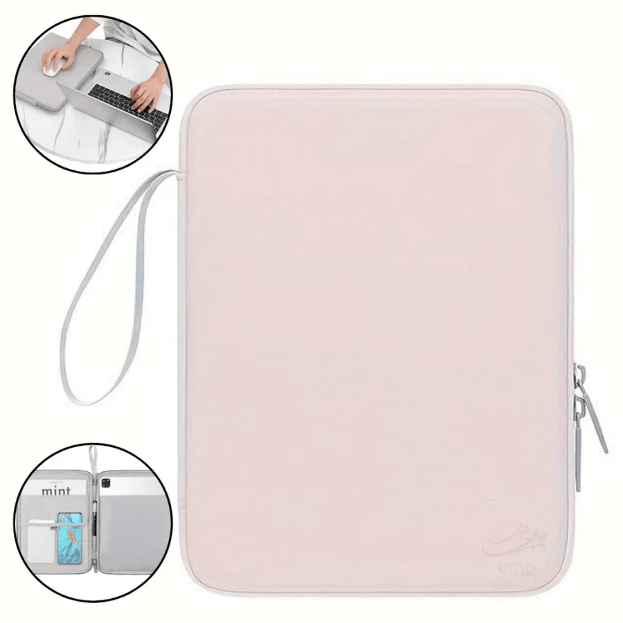 Premium Rubber Tablet Case Organizer For 10.9-Inch Tablets. - Rosa - Ver 1