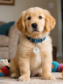 Placa de identificação personalizada com foto do seu pet, gravada a laser, redonda, acessório anti-perda para coleira, presente de Natal para pets, presente criativo para amantes de animais, casais, amigos e colegas de classe. - Multicolorido - Ver 3