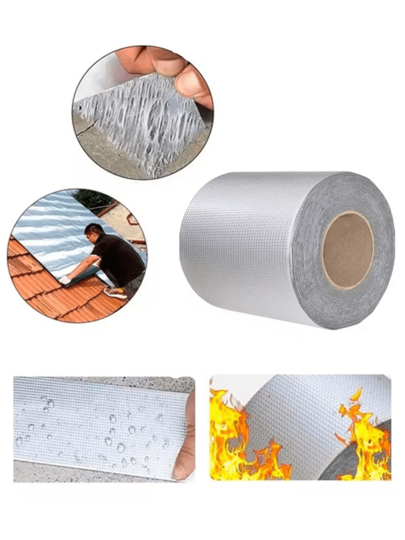 Cinta Selladora Impermeable Antifugas 10cm x 10m para Techo, Pared y Tuberías – Fuerte Adhesión y Resistente al Agua