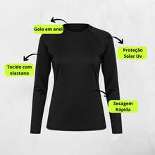 Ripoll Women's Thermal UV Sun Protection T-Shirt For Beach And Summer - Black - View 2
