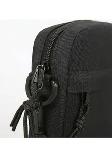 One Piece, Customized Multi-Functional Shoulder Bag, Simple Business Handbag, Large-Capacity Square-Shaped Bag Strap, Vacation School, Summer Continues, Black Nylon Business Casual Personalized Gift, Dad And Husband Backpack, Leather Bag, Homeless Person Bag, Gift Bag, Camping Hanging Bag - Black - View 7
