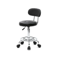 Stool With Wheels, Esthetician Lash Tech Pedicure Chair, Portable Office Rolling Adjustable Stool, Massage Swivel Salon Stools, Nail Salon Chairs For Tattoo Facial Spa (Black) - 黑色 - 查看 10