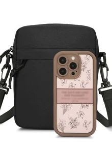 One Piece, Customized Multi-Functional Shoulder Bag, Simple Business Handbag, Large-Capacity Square-Shaped Bag Strap, Vacation School, Summer Continues, Black Nylon Business Casual Personalized Gift, Dad And Husband Backpack, Leather Bag, Homeless Person Bag, Gift Bag, Camping Hanging Bag - Black - View 8