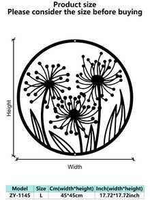 1pc Elegant Lily Flower Metal Wall Art, Abstract Outline Iron Decoration, Multipurpose Indoor/Outdoor Wall Hanging, Suitable For Housewarming, Holiday, Birthday Gifts, Collectible, Perfect For Garden Enthusiasts, Office, Living Room, Bedroom, Patio, Kitchen, Farmhouse Decor Room Decor Bedroom Decor Home Decor Wall Decor