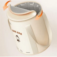 Foldable Foot Soak Bag, High-Capacity Over Calf Home Use Portable Foot Bath Tub, Thermal Insulation - Multicolor - View 8