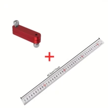 Aluminum Alloy Marking Gauge Tool - Made Of Highly Corrosion-Resistant And Wear-Resistant Aluminum Alloy, With Red/Gold Dual-Tone Surface Treatment. Compact And Portable Design, Easy To Operate, Can Achieve Precise Hole Positioning To Improve Production Efficiency.
