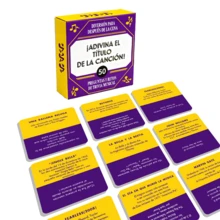 A Set Of Spanish Card Games, Containing 50 Cards, Is A Guessing Song Title Game That Promotes Family And Friend Gatherings And Emotional Exchanges. It Is Also An Excellent Choice For Christmas, Halloween And Other Holiday Gifts. Let You And Your Family And Friends Start A Music Knowledge Quiz Challenge - Purple - View 3