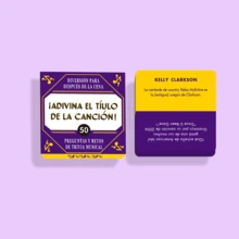 A Set Of Spanish Card Games, Containing 50 Cards, Is A Guessing Song Title Game That Promotes Family And Friend Gatherings And Emotional Exchanges. It Is Also An Excellent Choice For Christmas, Halloween And Other Holiday Gifts. Let You And Your Family And Friends Start A Music Knowledge Quiz Challenge - Purple - View 6
