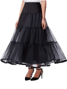 1pc Women's Floor-Length A-Line Petticoat Slip, Bridal Gown Underskirt, Christmas/New Year Dress, Soft Tulle Boneless Petticoat, Daily Short Petticoat, Maid Lolita Underskirt, 90cm Length