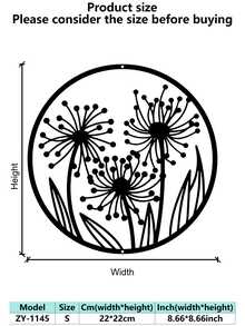 1pc Elegant Lily Flower Metal Wall Art, Abstract Outline Iron Decoration, Multipurpose Indoor/Outdoor Wall Hanging, Suitable For Housewarming, Holiday, Birthday Gifts, Collectible, Perfect For Garden Enthusiasts, Office, Living Room, Bedroom, Patio, Kitchen, Farmhouse Decor Room Decor Bedroom Decor Home Decor Wall Decor