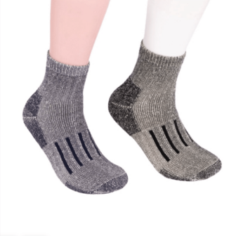 Plus Size Men's Basketball Sports Crew Socks, Black/White/Grey Edition