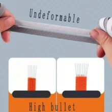 1 Cặp dây giày từ tính, dây giày co giãn phẳng, không cần buộc, kiểu dáng unisex, có khóa. - trắng - Xem 3