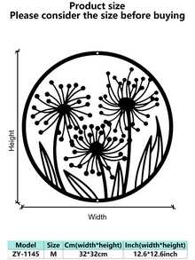 1pc Elegant Lily Flower Metal Wall Art, Abstract Outline Iron Decoration, Multipurpose Indoor/Outdoor Wall Hanging, Suitable For Housewarming, Holiday, Birthday Gifts, Collectible, Perfect For Garden Enthusiasts, Office, Living Room, Bedroom, Patio, Kitchen, Farmhouse Decor Room Decor Bedroom Decor Home Decor Wall Decor