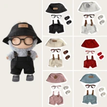 专为拉布布设计的时尚服装系列，适用于17厘米吊坠娃娃。多种颜色和款式可选，可搭配多色工装短裤、夏季帽子、眼镜和靴子，或购买全套。适用于第一代/第二代人偶，是生日、周年纪念日或节日庆典的完美礼物。 - 彩色 - 查看 2