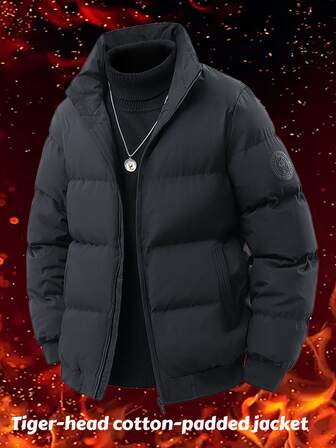 Men's Jacket, Padded Coat, Thick Wadded Jacket, Down Jacket For Winter,Fleece