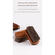 【清洁护理刷】家用沙发真皮座椅刷、汽车清洁刷、山毛榉木马毛鞋刷、鞋履护理产品、皮革清洁工具、马毛刷 - 彩色 - 查看 2