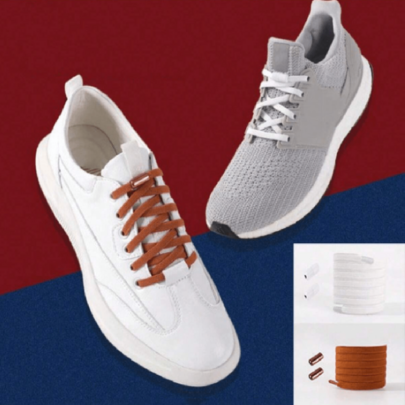 1 par de cordones elásticos sin atar, suaves, con hebillas de cápsula de colores para zapatillas casuales unisex