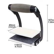 耐用金属手柄握板和石膏板托架 - 防滑手柄，黑色 - 彩色 - 查看 2