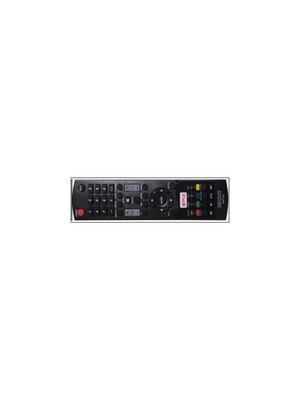 CONTROL REMOTO ASP-301 - Negro - Ver 1