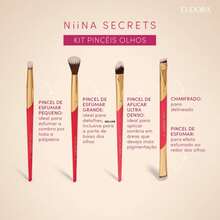 Eudora Niina Secrets Secret Pink Eye Brush Kit - Rosa Fucsia - Ver 2