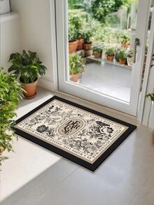 A Piece Of Diatomaceous Earth Kitchen Mat With High-End Color Block And Gradient Pattern, Providing Cushioning, Fatigue Relief, Water Absorption, Quick Drying, Non-Slip Function, Suitable For The Kitchen, Bathroom, Entrance, Laundry Room Etc. ,Room Decor - Multicolor - View 6