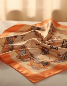 Women's Satin Scarf Neck Head Square 90x90 Printed Elegant Satin Elegance Scarf - 第 3 頁 - 查看 6