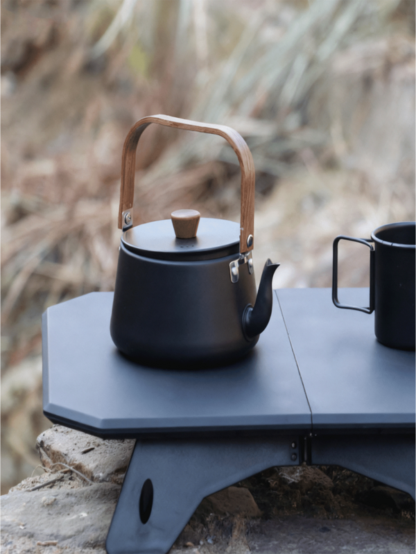 Large Capacity Outdoor Camping Kettle, Portable Aluminum Alloy Tea/Coffee Pot For Hiking