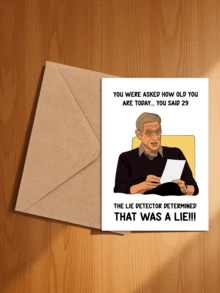 Ein Set von "Lügendetektortest sagt, das ist eine Lüge" witzigen Geburtstagskarten mit Umschlägen, freche Karten für Freunde und Familie, witzige Karten für ihn, Scherz-Geburtstagsgeschenke für sie
