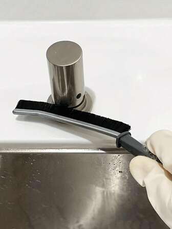 1pc Crevice Cleaning Brush, New Multifunctional Gap Cleaning Brush Tool, Bathroom Gap Brush, Grout Cleaner Brush Hard Bristle Crevice Cleaning Brush For Shops