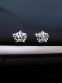 Miếng dán trang trí xe hơi hình vương miện kim cương hợp kim kim loại ba chiều 3D cá nhân hóa, Miếng dán biểu tượng phong cách vương miện kim loại, Trang trí lấp lánh cho nội thất & ngoại thất xe hơi, Phụ kiện ô tô Unisex - Nhiều màu - Xem 11