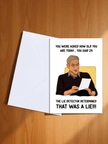 Ein Set von "Lügendetektortest sagt, das ist eine Lüge" witzigen Geburtstagskarten mit Umschlägen, freche Karten für Freunde und Familie, witzige Karten für ihn, Scherz-Geburtstagsgeschenke für sie