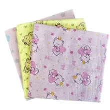 Kit com 03 Unidades de Cueiro Estampado para Bebê Recém Nascido RN Flanelado Algodão para Enxoval Maternidade