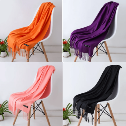 Cashmere Scarf Wool Blend Shawl Ladies Soft Large Warm Luxury Wrap Scarves