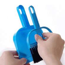 Portable Pet Cage Broom Brush, Compact Pet Waste Cleaning Kit, Cleaning Scoop Suitable For Small Animals, Cleaning Tools - Multicolor - View 7